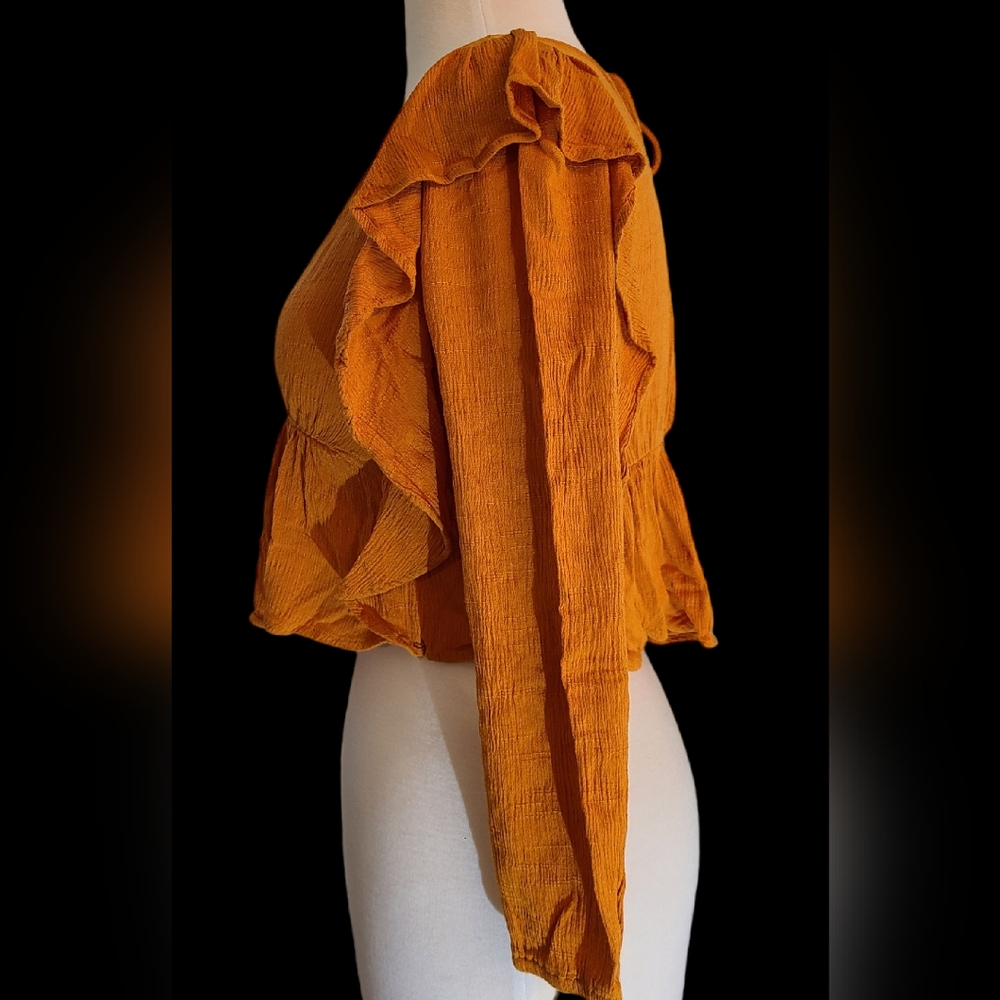 Le Lis size S burnt orange top - Picture 4 of 8